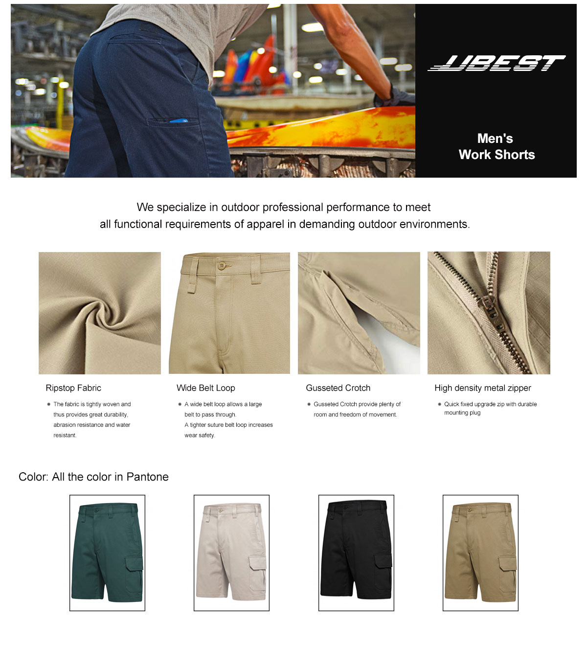 Cargo Workwear Shorts