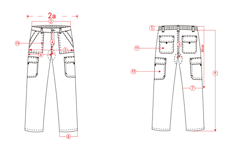 Men Cargo Trousers Working Pants