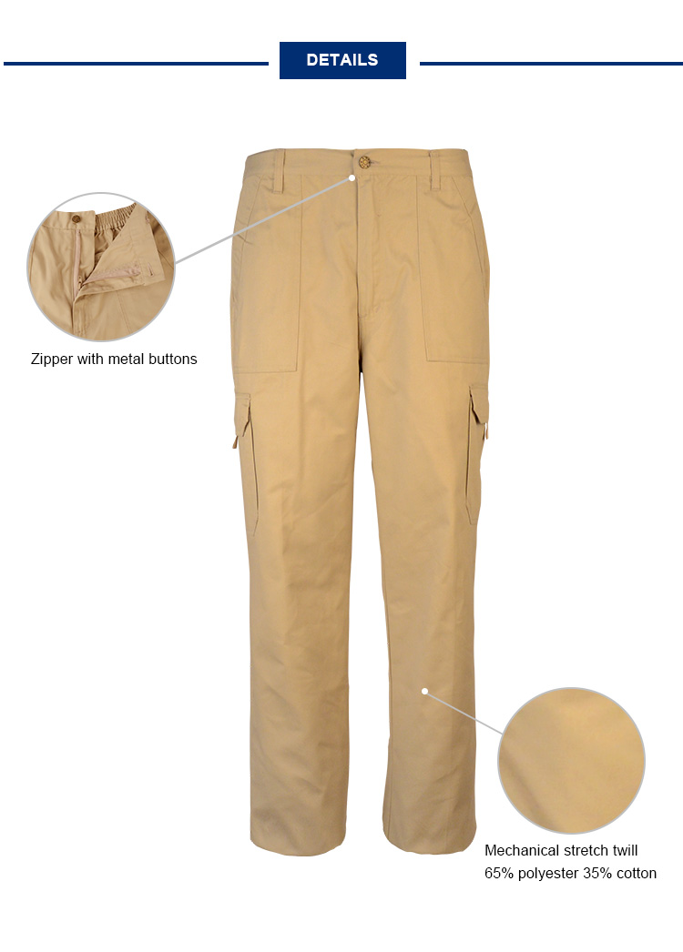 Men Stretch Twill Fabric Pants