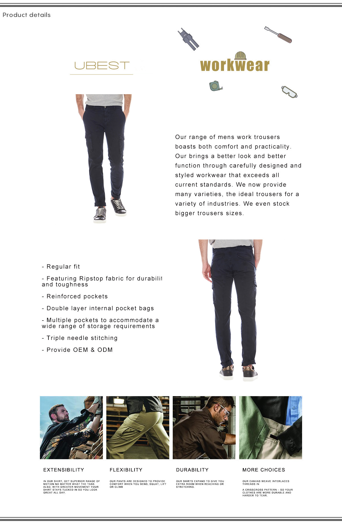 Slim Fit Cargo Man Pants