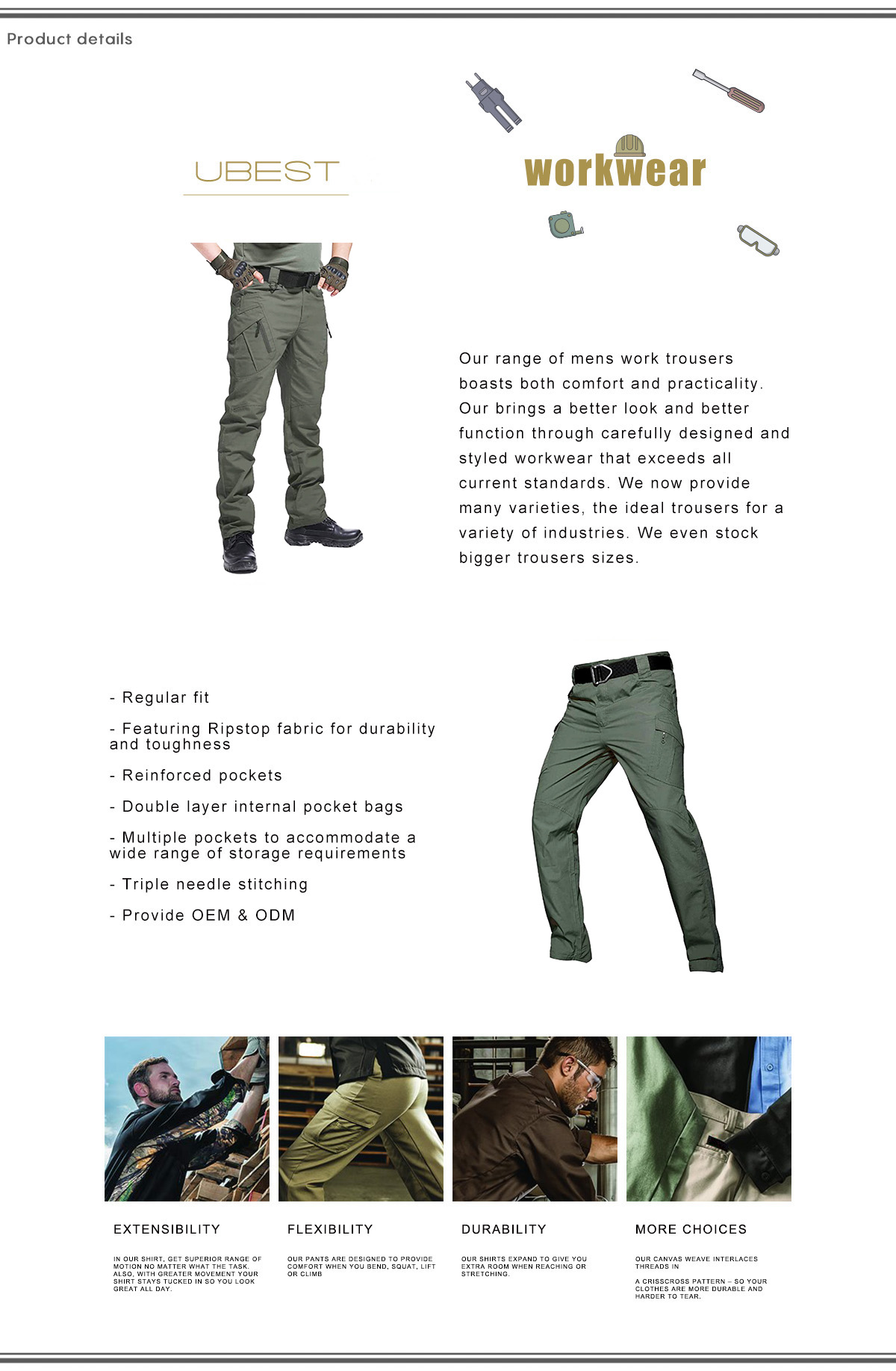 Dark Green Cargo Pants