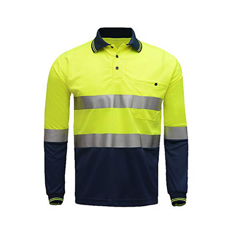 Hi-Vis Long Sleeve Polo Shirt