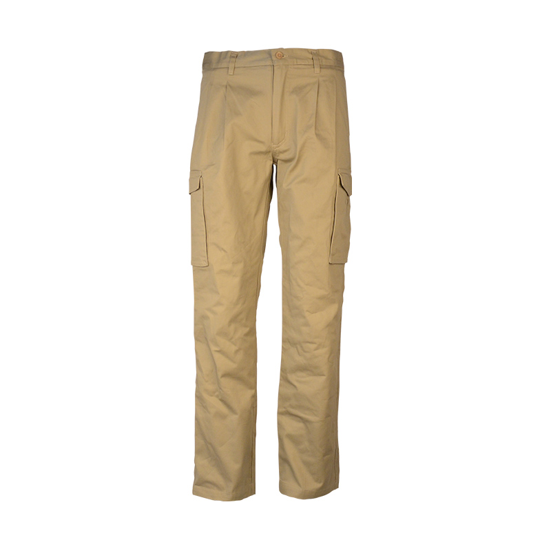 Wholesale Custom Men's Straight-Fit Comfort Cotton Cargo Workwear Pants