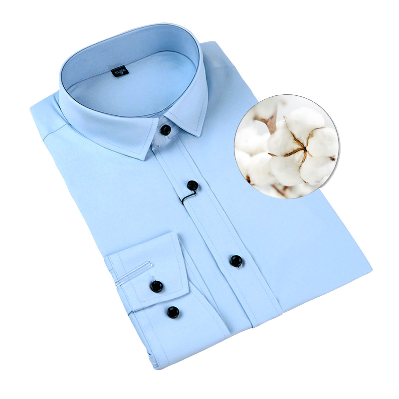 Men Long Sleeve Dress Work Shirts