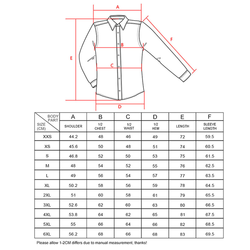 Men Long Sleeve Dress Work Shirts