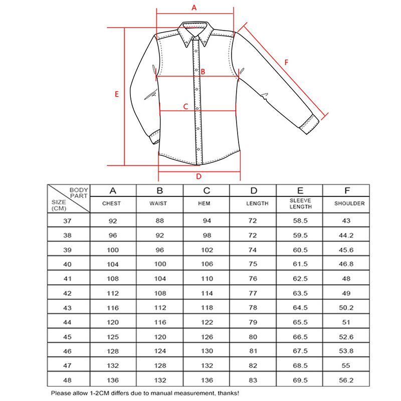 Men Office Shirts Long Sleeve