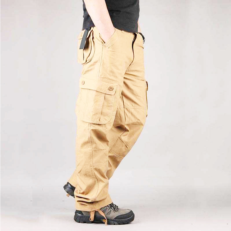 Work Trousers For Men Cargo Pants Khaki