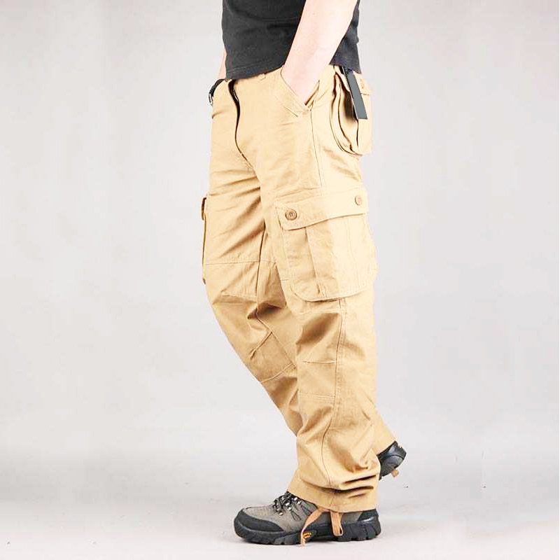 Work Trousers For Men Cargo Pants Khaki