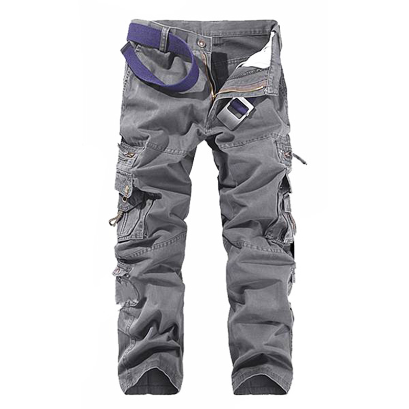 Men's Grey Cargo Trousers