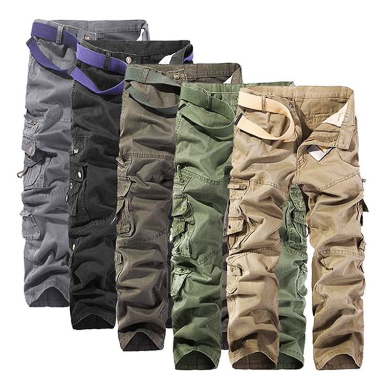 Men's Grey Cargo Trousers