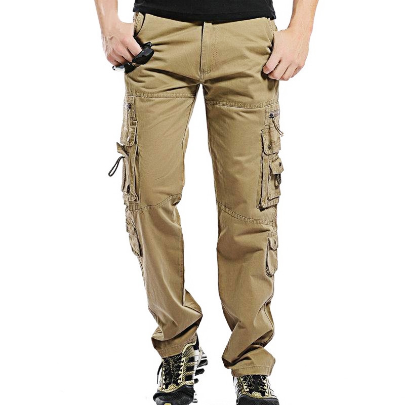 Men's Grey Cargo Trousers