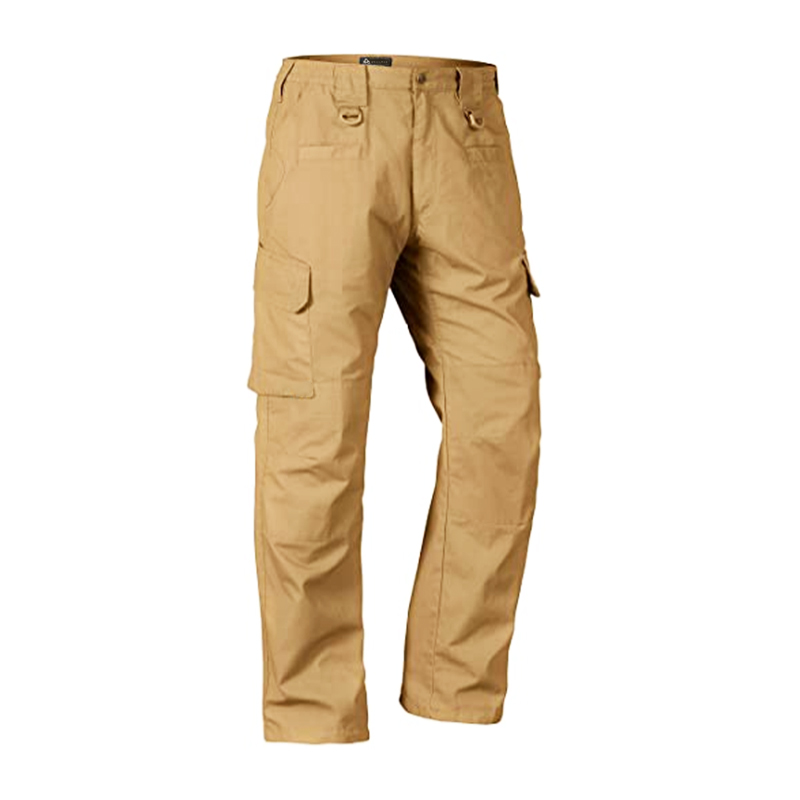 Khaki Cargo Six Pocket Pants For Men