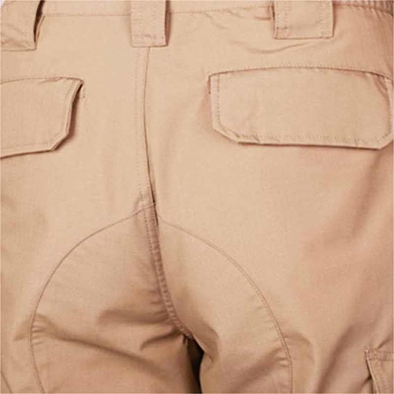 Khaki Cargo Six Pocket Pants For Men