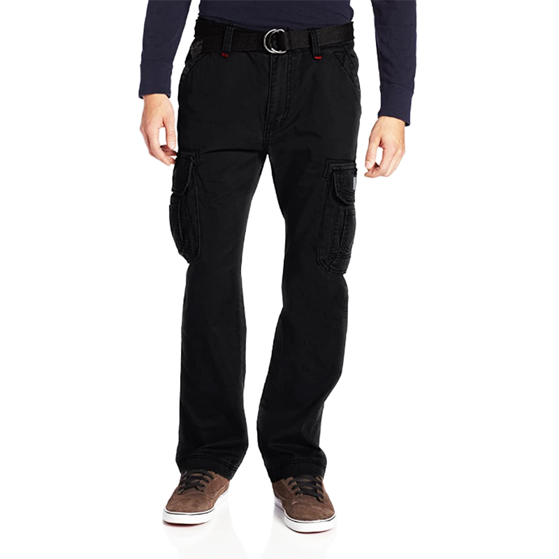 Men Black Cargo Pants