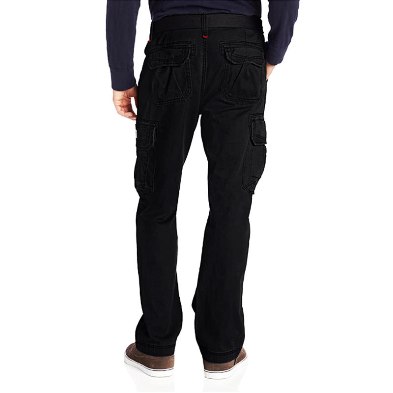 Men Black Cargo Pants